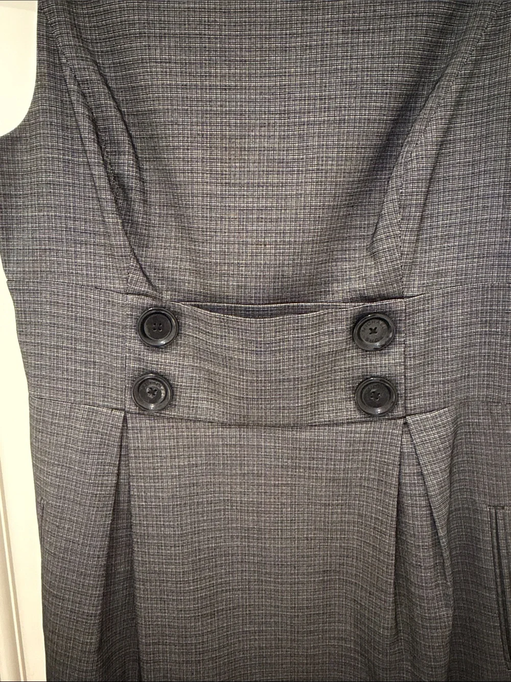 Michael Kors Gray Sleeveless Mini Sheath Dress